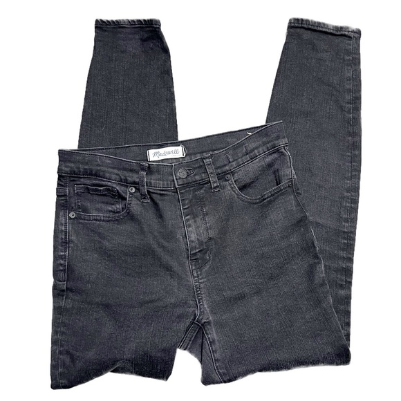 Madewell Denim - Madewell Women’s High Riser Skinny Leg Black Denim Classic Retro Vintage Jeans